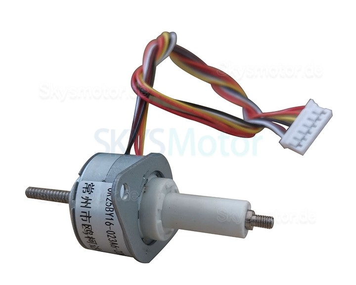 Oukeda Permanentmagnet Linearer Schrittmotor OK25BY16-023A6-22N 15Grad 0,23A 4 Phasen